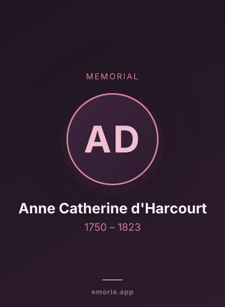 Memorial portrait of Anne Catherine d'Harcourt