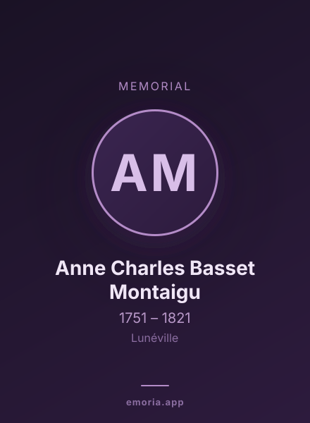 Memorial portrait of Anne Charles Basset Montaigu