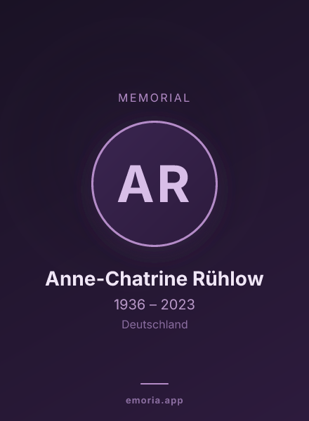 Memorial portrait of Anne-Chatrine Rühlow