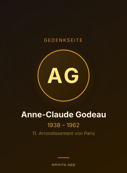 Gedenkportrait von Anne-Claude Godeau