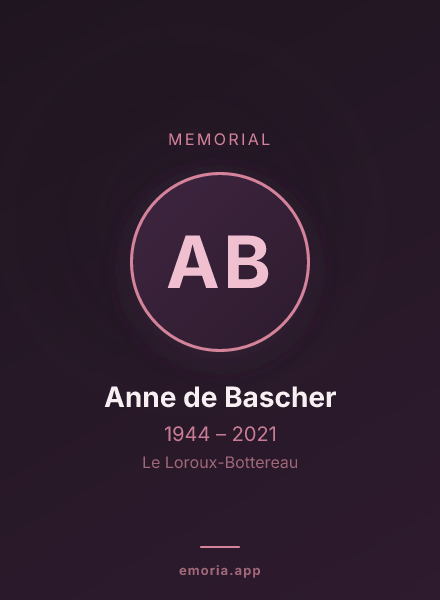 Memorial portrait of Anne de Bascher