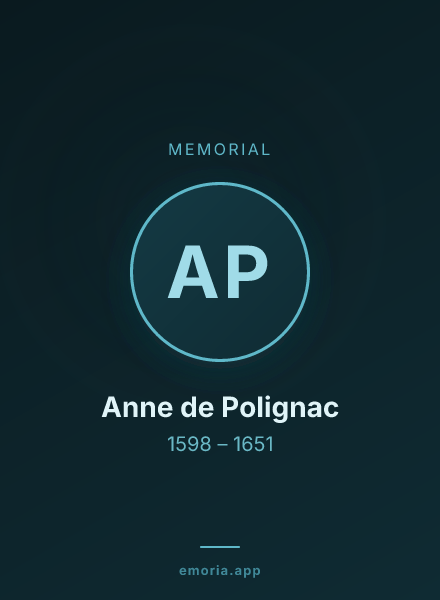 Memorial portrait of Anne de Polignac