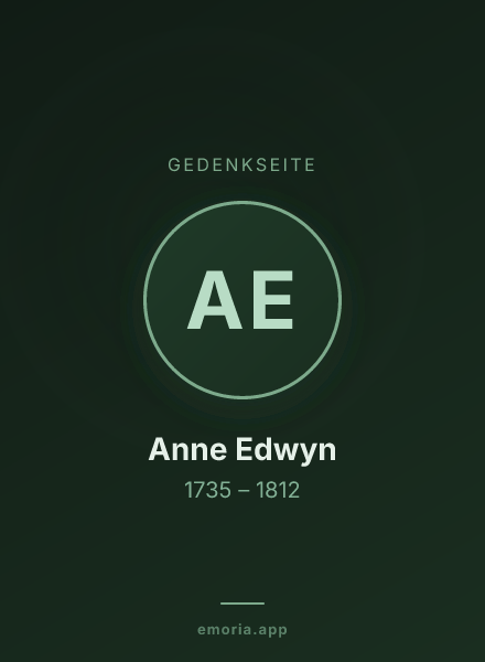 Gedenkportrait von Anne Edwyn