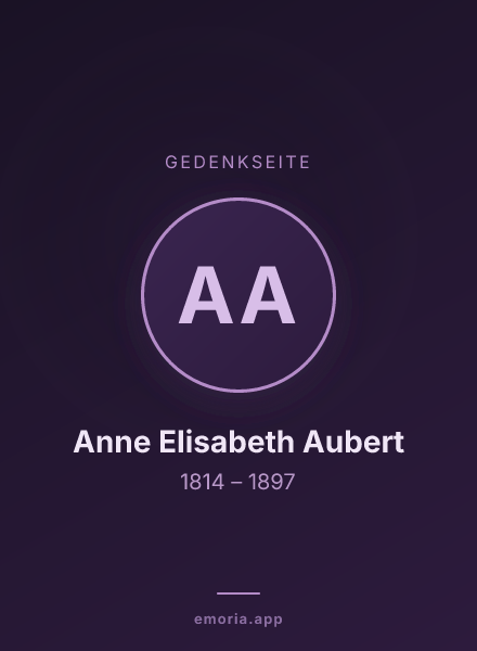Gedenkportrait von Anne Elisabeth Aubert