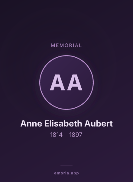 Memorial portrait of Anne Elisabeth Aubert