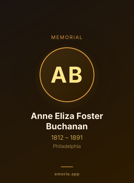 Memorial portrait of Anne Eliza Foster Buchanan