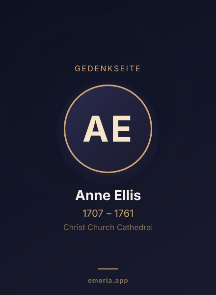 Gedenkportrait von Anne Ellis