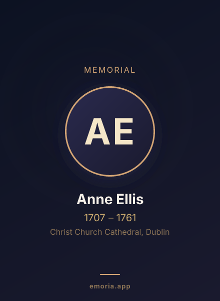 Memorial portrait of Anne Ellis