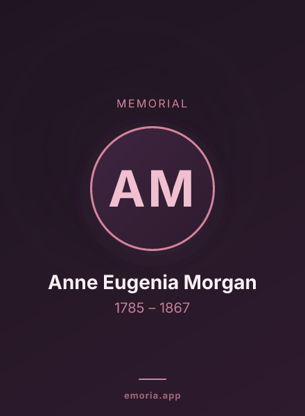 Memorial portrait of Anne Eugenia Morgan