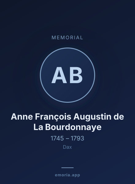 Memorial portrait of Anne François Augustin de La Bourdonnaye