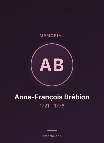 Memorial portrait of Anne-François Brébion