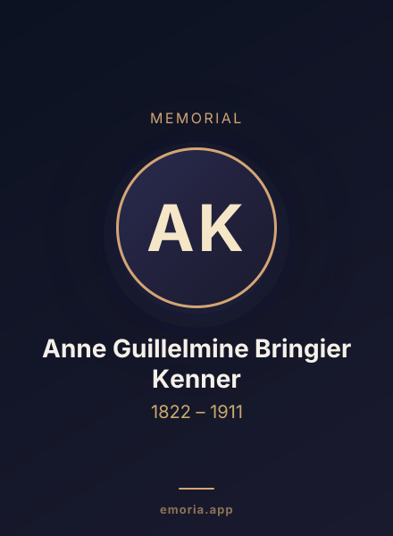Memorial portrait of Anne Guillelmine Bringier Kenner