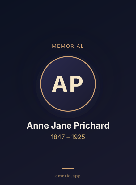 Memorial portrait of Anne Jane Prichard