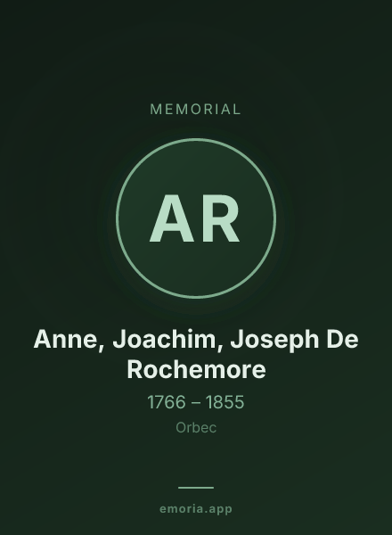 Memorial portrait of Anne, Joachim, Joseph De Rochemore