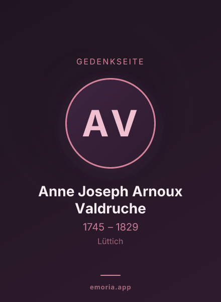 Gedenkportrait von Anne Joseph Arnoux Valdruche