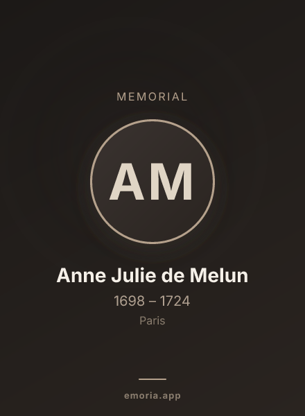 Memorial portrait of Anne Julie de Melun