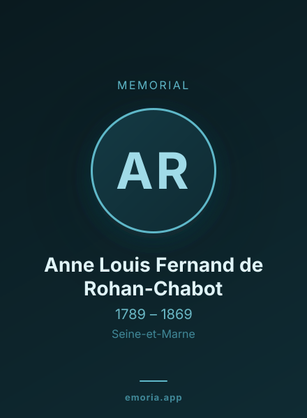 Memorial portrait of Anne Louis Fernand de Rohan-Chabot