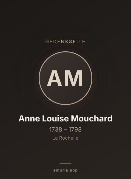 Gedenkportrait von Anne Louise Mouchard
