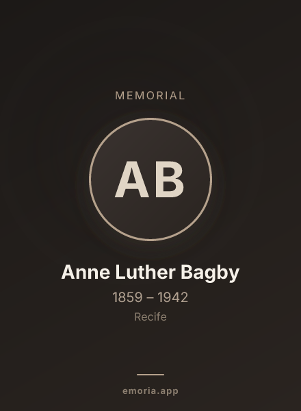 Memorial portrait of Anne Luther Bagby