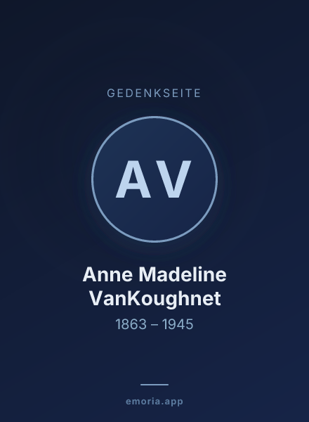 Gedenkportrait von Anne Madeline VanKoughnet
