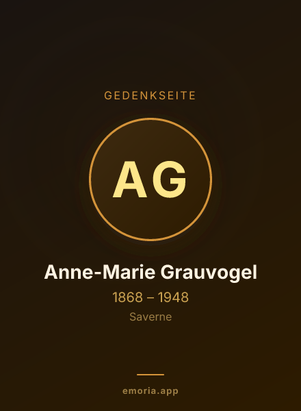 Gedenkportrait von Anne-Marie Grauvogel