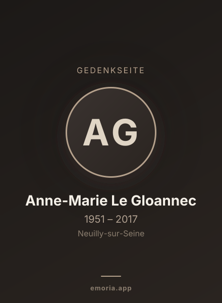 Gedenkportrait von Anne-Marie Le Gloannec