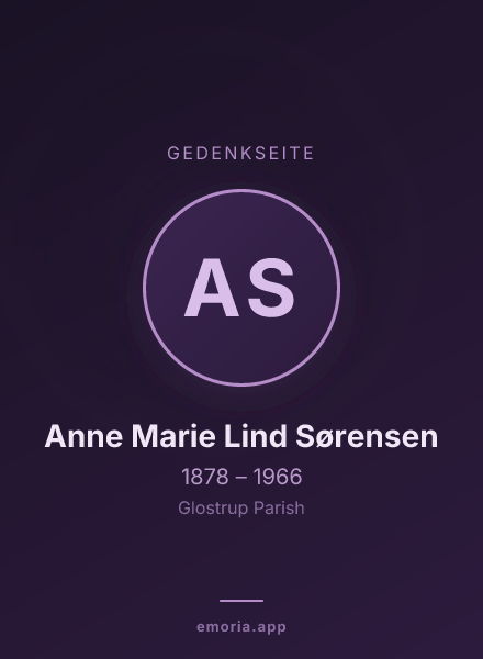 Gedenkportrait von Anne Marie Lind Sørensen