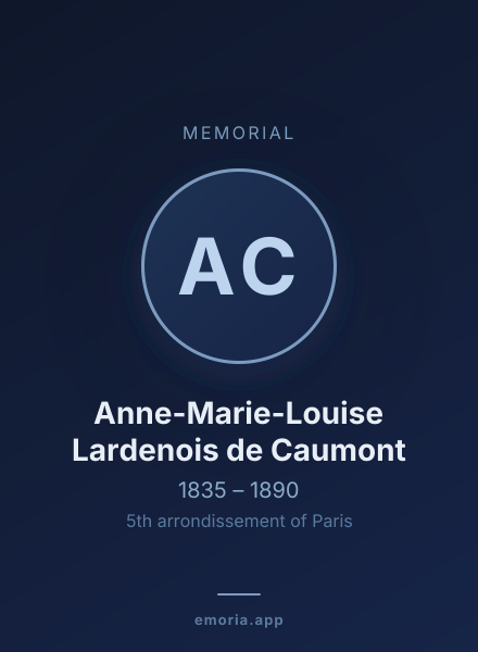 Memorial portrait of Anne-Marie-Louise Lardenois de Caumont