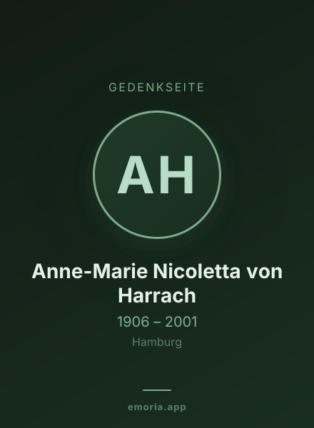 Gedenkportrait von Anne-Marie Nicoletta von Harrach