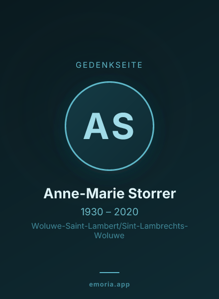 Gedenkportrait von Anne-Marie Storrer