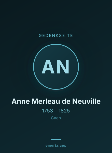 Gedenkportrait von Anne Merleau de Neuville