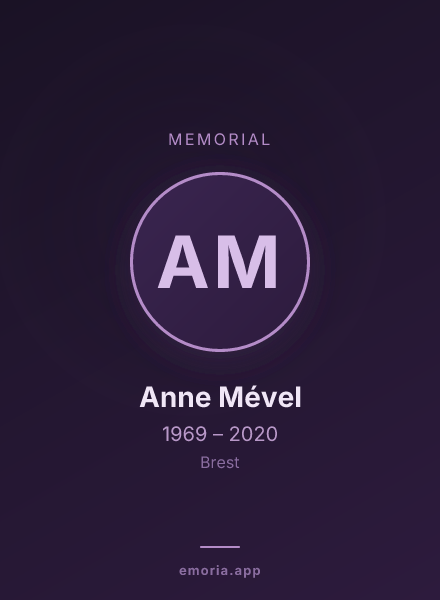 Memorial portrait of Anne Mével