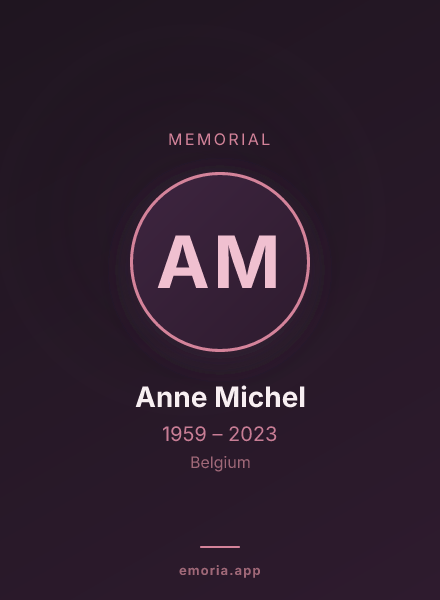 Memorial portrait of Anne Michel