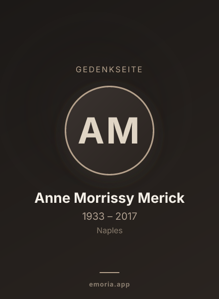 Gedenkportrait von Anne Morrissy Merick