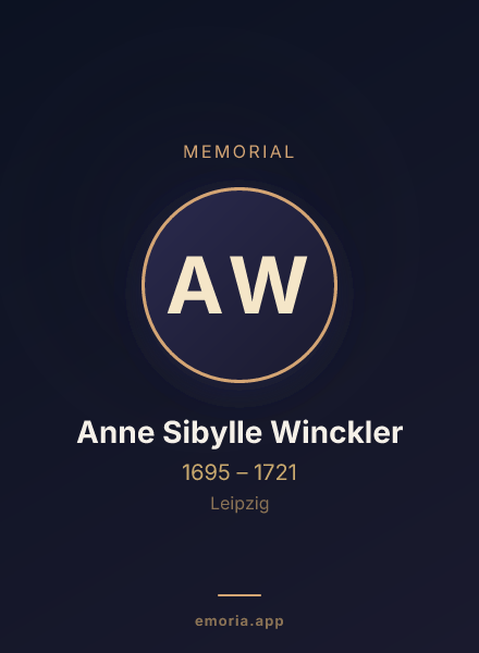 Memorial portrait of Anne Sibylle Winckler