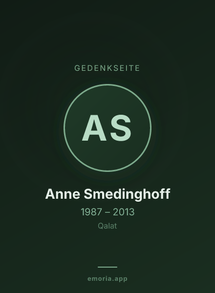 Gedenkportrait von Anne Smedinghoff