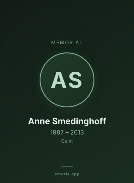 Memorial portrait of Anne Smedinghoff