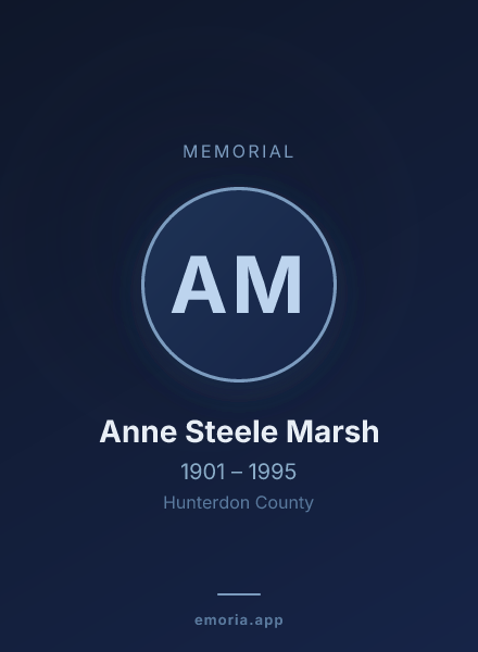 Memorial portrait of Anne Steele Marsh