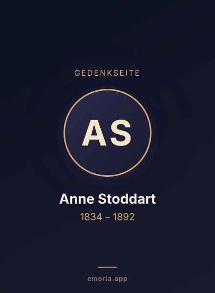 Gedenkportrait von Anne Stoddart