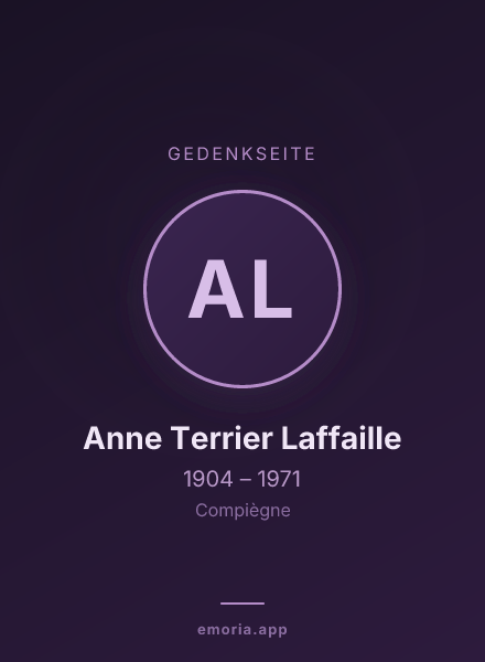 Gedenkportrait von Anne Terrier Laffaille
