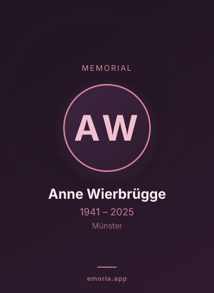 Memorial portrait of Anne Wierbrügge