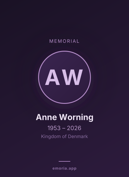 Memorial portrait of Anne Worning