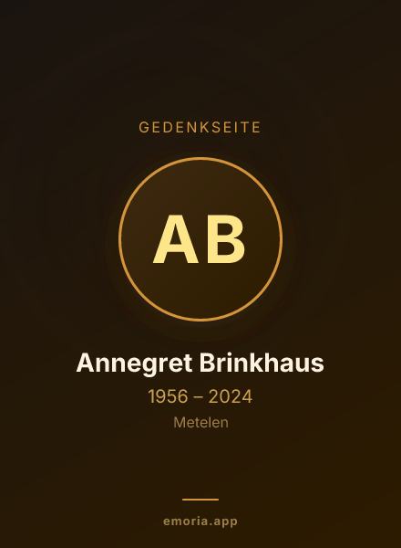 Gedenkportrait von Annegret Brinkhaus