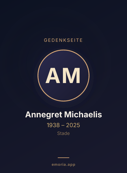Gedenkportrait von Annegret Michaelis