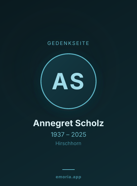 Gedenkportrait von Annegret Scholz
