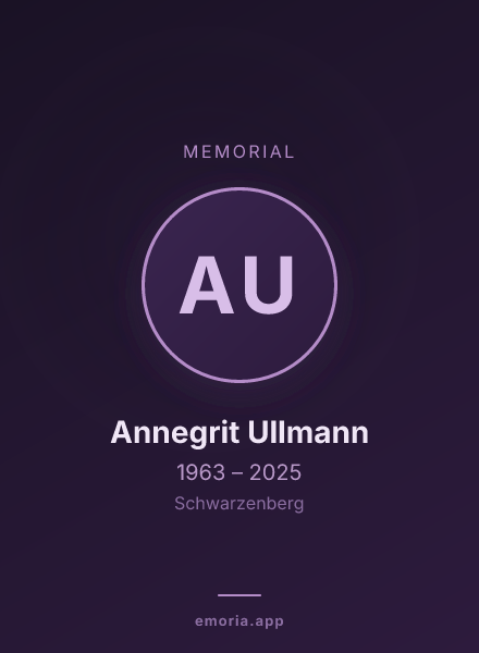 Memorial portrait of Annegrit Ullmann
