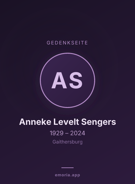 Gedenkportrait von Anneke Levelt Sengers