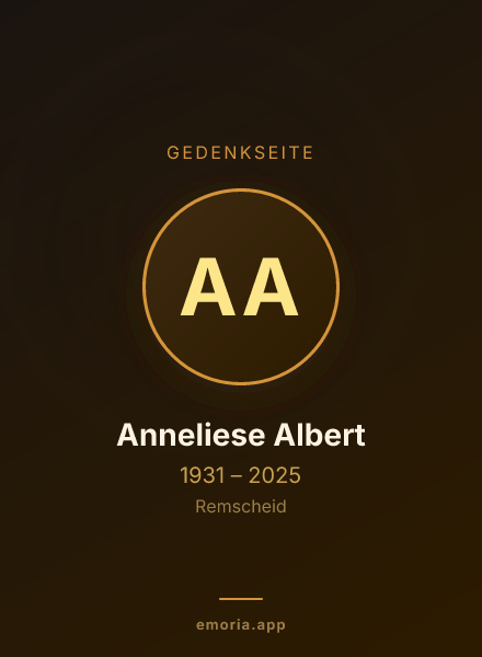 Gedenkportrait von Anneliese Albert