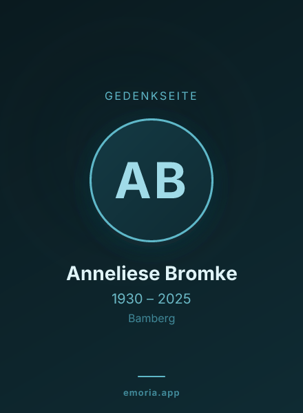 Gedenkportrait von Anneliese Bromke