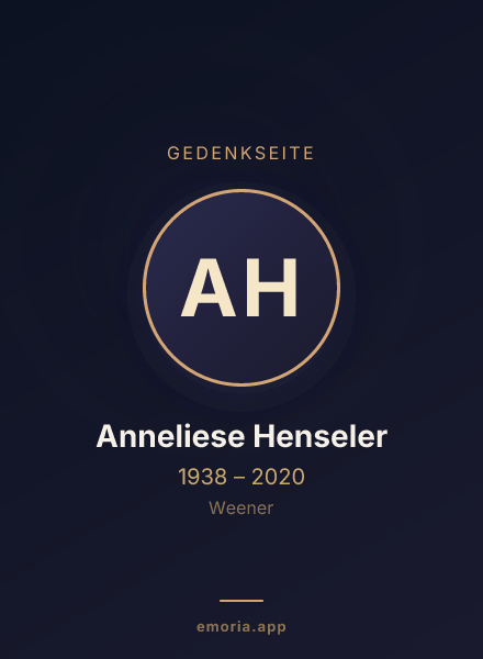 Gedenkportrait von Anneliese Henseler